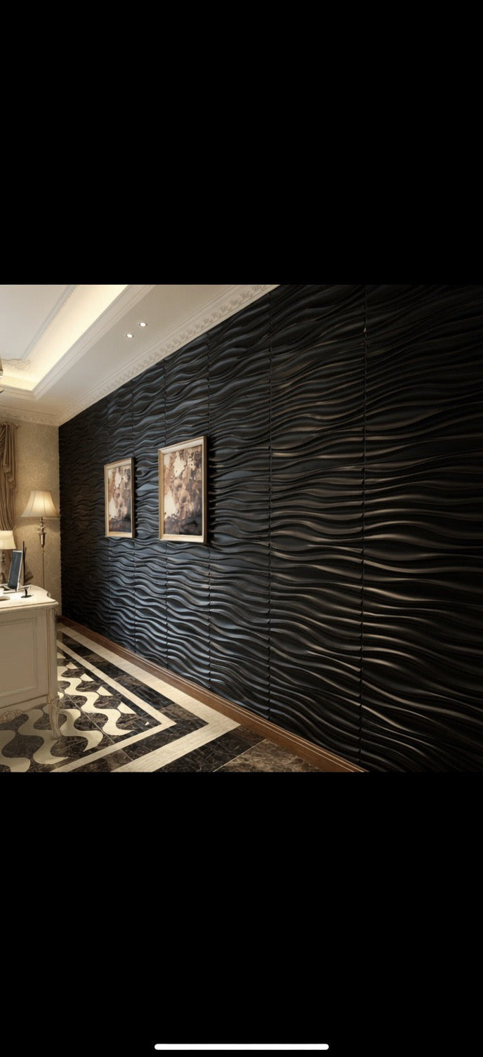 10pcs 3D Striped Decorative Vinyl Wall Panels – Indoor Bedroom & Esports Room Background Wall Decoration