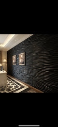 10pcs 3D Striped Decorative Vinyl Wall Panels – Indoor Bedroom & Esports Room Background Wall Decoration