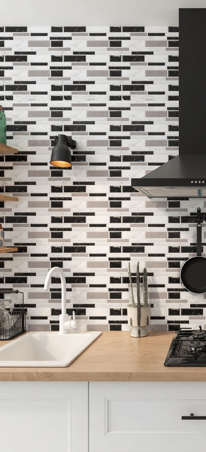 25 pcs 3D Self-Adhesive Wall Tiles Stickers – Marble Pattern