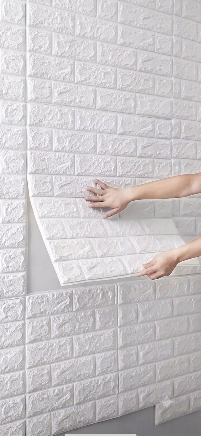 15pcs Wall Stickers Wallpaper Foam Soft Tiles, Peel And Stick, Self-Adhesive, Easy Brick Pattern Wall Stickers, Easy to Clean For, Backgrounds, Living Room Walls