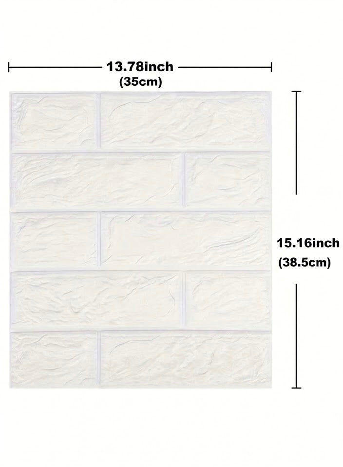 15pcs Wall Stickers Wallpaper Foam Soft Tiles, Peel And Stick, Self-Adhesive, Easy Brick Pattern Wall Stickers, Easy to Clean For, Backgrounds, Living Room Walls
