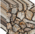 3D Stone Rock Peel & Stick Wall Panels | Self-Adhesive, Waterproof | 30×30cm | Pack of 10